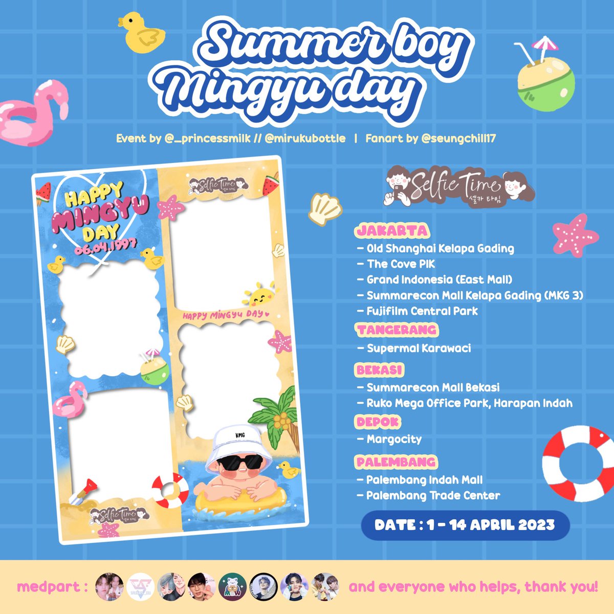 _PrincessMilk's tweet photo. (RT&amp;Likes are appreciated💕)

🐶Summer Boy Mingyu Day🐶
Mingyu’s Birthday Photobooth Event
by @_princessmilk

🗓️ 1 April 2023 - TBA
📍kindly refer to the poster

Let’s have fun celebrating mingyu’s birthday💕 https://t.co/26sO1pQxCn