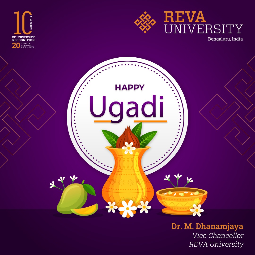 On this auspicious day of #Ugadi, I pray to God for your health and happiness! Let’s celebrate the day and bring a sense of humanity by spreading positivity around us. Happy Ugadi to all!
<a href="/REVAUniversity/">REVA University</a>