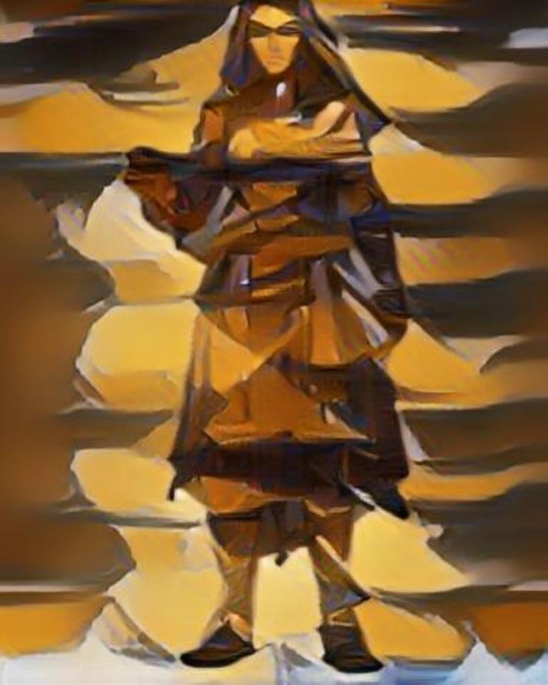 dailyartificial's tweet photo. AI generated post Images sourced from #archillect and #artbreeder then edited via style transfer 
#character #fictional #ai #ia #styletransfer #aiart #picoftheday #drawoftheday #photodujour #techie #tech https://t.co/nQwl4ndD1c