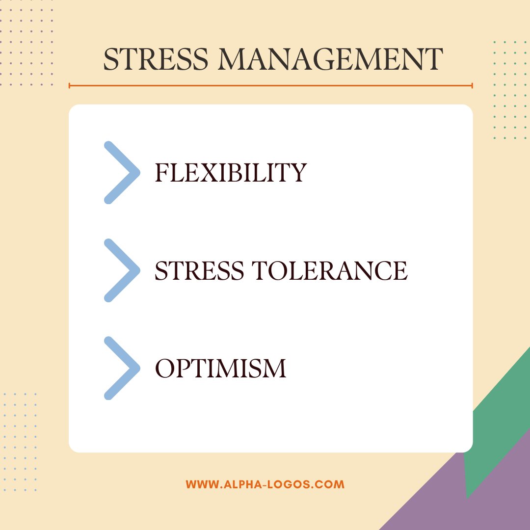 AlphaLogosCoach's tweet image. Stress management is a massive part of leadership. How you manage your stress will ultimately affect everyone in your workplace. You improve your stress management skills when you practice:

1️⃣ Flexibility
2️⃣ Stress Tolerance
3️⃣ Optimism 

#BeginwithMindset #StressManagement