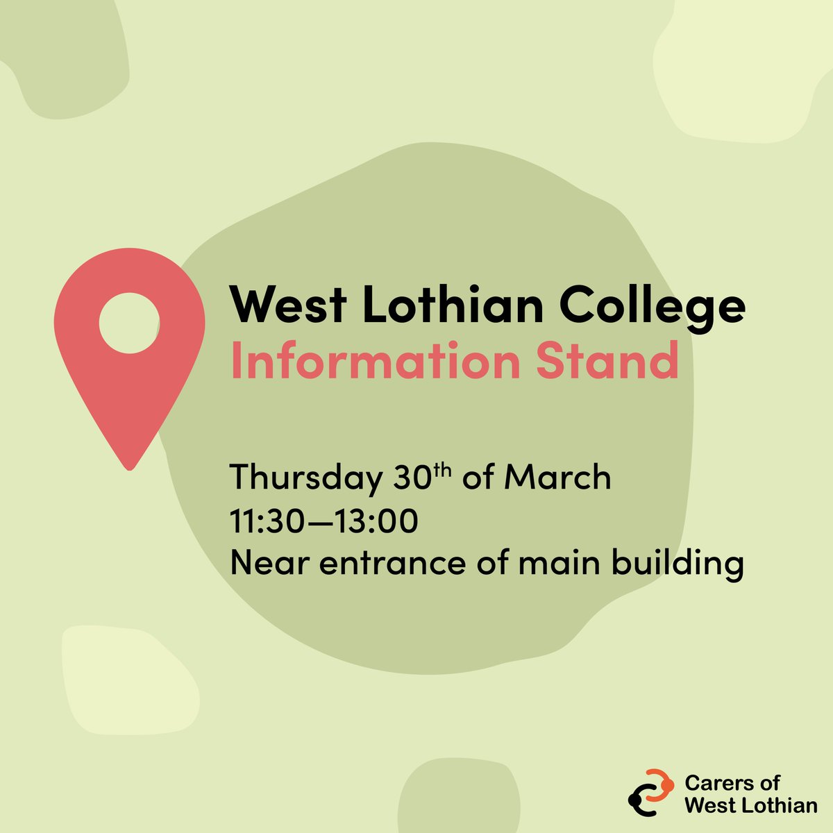 Come and find us at @WestLoCollege next Thursday, the 30th of March! We'll be right by the entrance of the main building to answer any questions you may have about our service.
Our stand will be there from 11:30 until 13:00 so why not pop along!