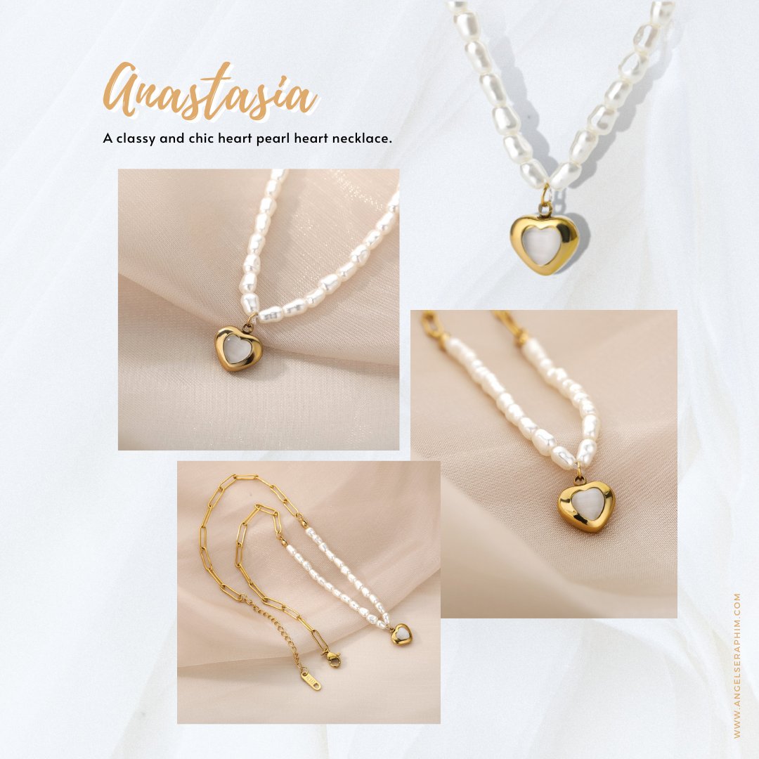 A classy and chic heart pearl chain necklace.
⁠
✨ Available in gold⁠

#SERAPHIM #seraphimjewelry #seraphimwatches #seraphimbrandambassador #seraphimpartner #jewelry #necklace #accessories #bracelet #ring #earrings #statementjewelry #gold #minimaljewelry #everydayjewelry