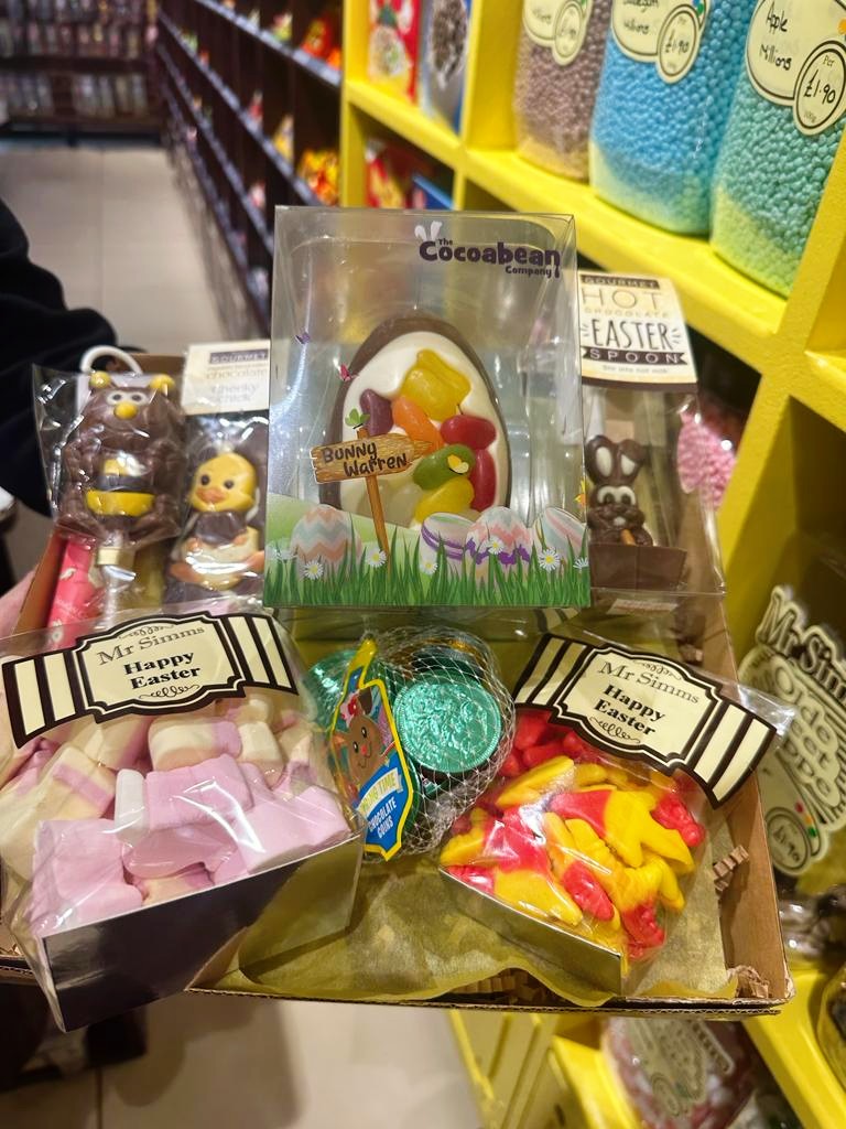 🌟 #EASTER HAMPER GIVEAWAY! 🌟

All you have to do is... 
👍 Like this post
🔁 Share it too!
👭 Tag somebody special who you're willing to share these treats with 😉 

The lucky winner will be drawn at random on #GoodFriday &amp; must be able to collect in-store. 

GOOD LUCK! 🤩