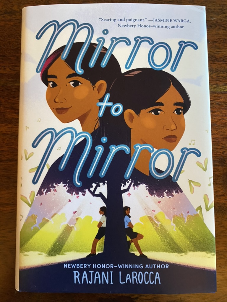 Happy Book Birthday to MIRROR TO MIRROR, my middle grade novel in verse about twins, anxiety, music, and healing! It wasn't the easiest book to write, but I'm so proud of it! It's available anywhere books are sold! 💙📚💗🎵