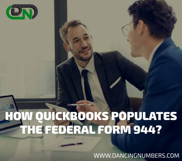 How QuickBooks Populates the Federal Form 944? dancingnumbers.com/how-quickbooks…
#QuickBooks #FederalForm944 #Form944 #DancingNumbers #AccountingSoftware #Accounting #Saas #Employees #Employers #FederalIncomeTax #SocialSecurity #MedicalTaxes #WorkerWages #Form941 #EIN #CompanyFederalTax