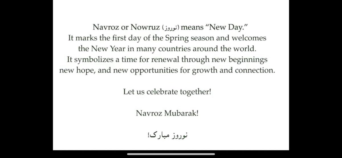 alyshadamji's tweet photo. To all of those celebrating today and this week, Navroz Mubarak. https://t.co/bUraTFnhno