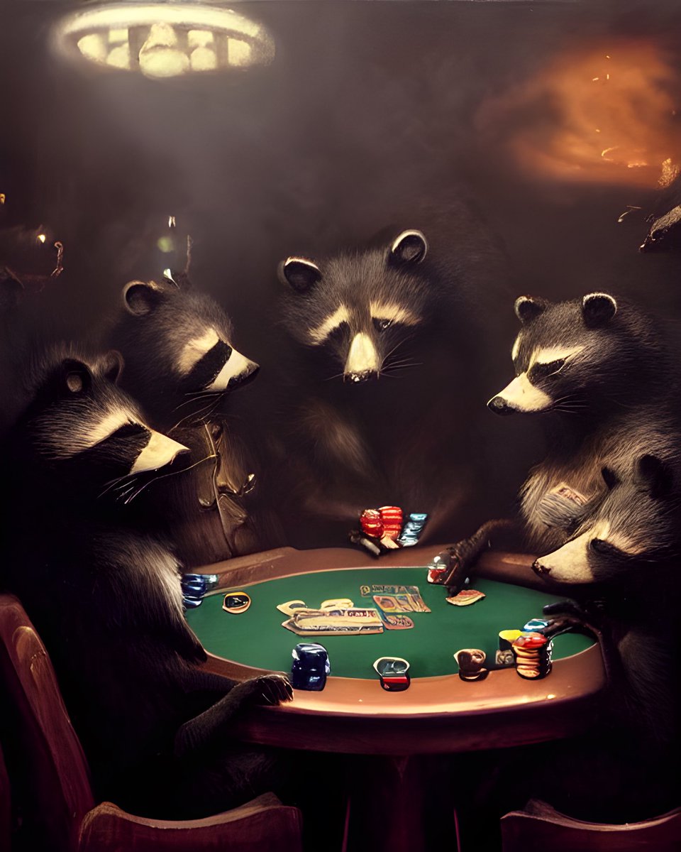 “Where’s Louie? Is he working another double on poker night?”

“Yeah, I think he is. I don’t blame him though. Everyone could use the extra bank. Those Royals got us all busting our butts lately.”

#aiartwork #ainft #ai #aigen #aigenerated #aistory