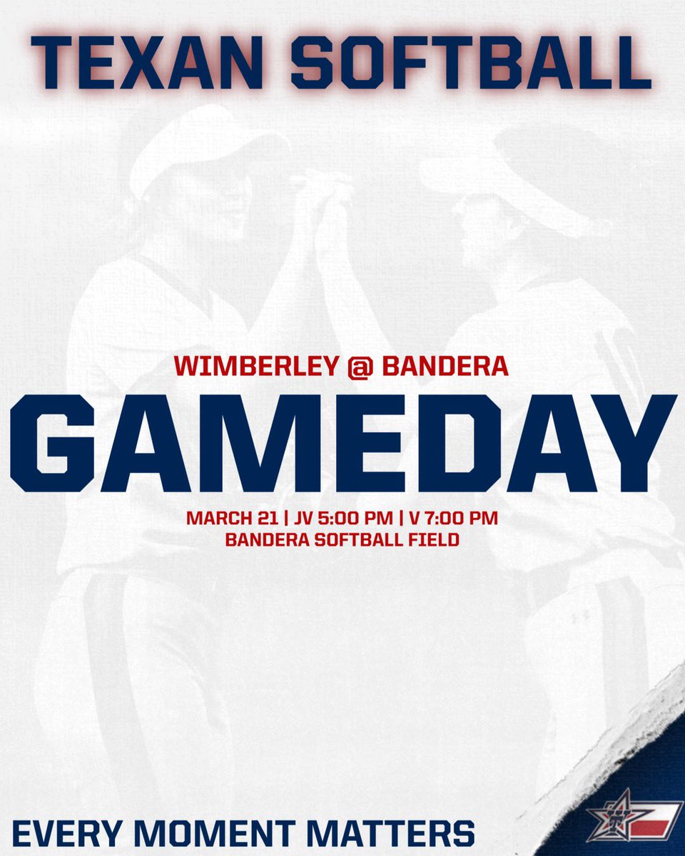 GAME DAY!!! The Texan Softball teams travel to Bandera tonight to continue district play. Wish them luck!
TEXAN PRIDE!!
TEXAN SOFTBALL..Every Moment Matters