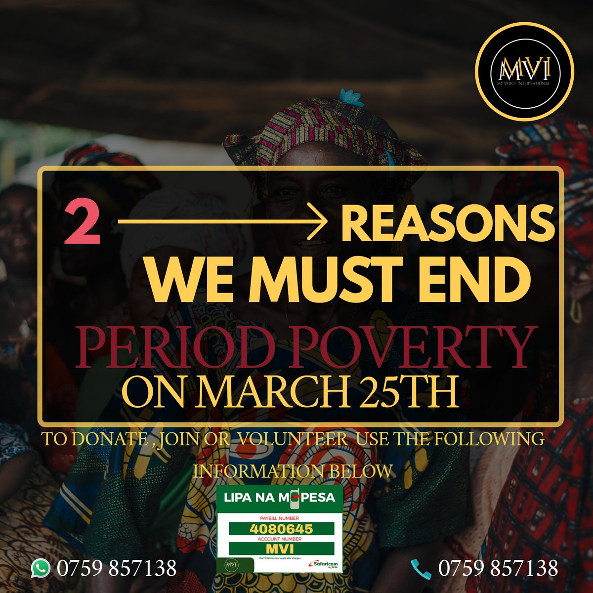Qlyntic's tweet photo. On March 25th we are heading to Kiserian a rural town in Kajiado county to donate sanitary pads to teenage mothers, We will also provide packages containing menstruation products, soap, and clean underwear in humanitarian emergencies so that women, girls, and people who https://t.co/qaTN1Sif1n