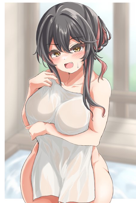 「取る!タオル取るから!!そんな慌てんなっての!!」 