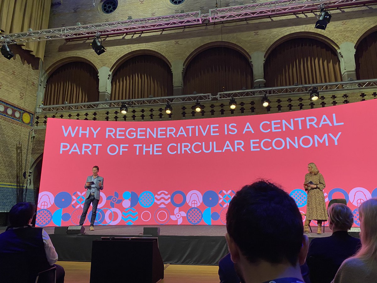 MaijaPohjakalli's tweet photo. #regenerative is a central part of the #CircularEconomy says #NickJeffries in the Ellen MacArthur Foundation @circulareconomy workshop in Amsterdam. On long term there is no economy without healthy nature. https://t.co/gh9VN0OMD1