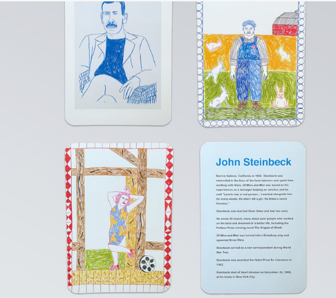 Spot_Lit_Ed's tweet photo. #GCSELit exams on #Steinbeck's #OfMiceAndMen fast approaching, concerned about quote retention & context knowledge? We have just the resource for you & your class, perfectly tailored, beautiful & usefully illustrated #OMAMrevision cards: https://t.co/jV3woKftLr @Team_English1 https://t.co/qXJnbqLZgb