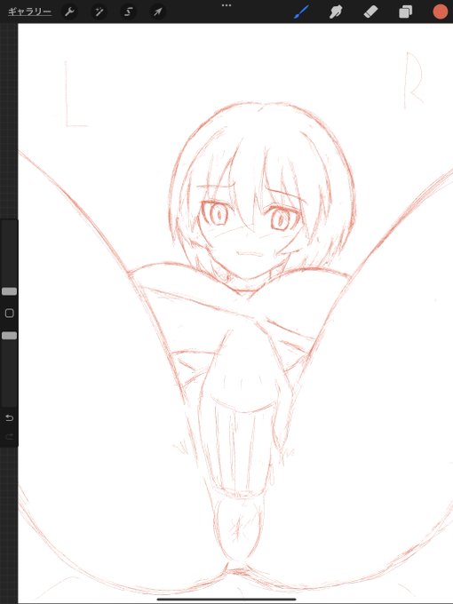 ラフ。

線画にする。 https://t.co/qMi1rTyz1a 