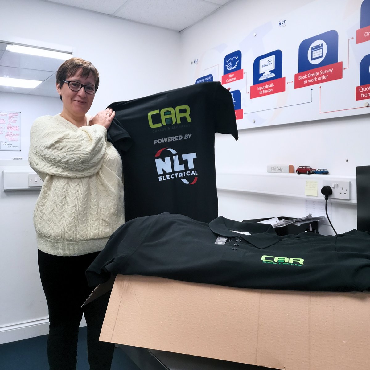 Brand new polo shirts for our engineers to show off at the upcoming <a href="/TheCVShow/">Commercial Vehicle Show</a> in April!

#exhibition #commercial #ElectricVehicles #branding