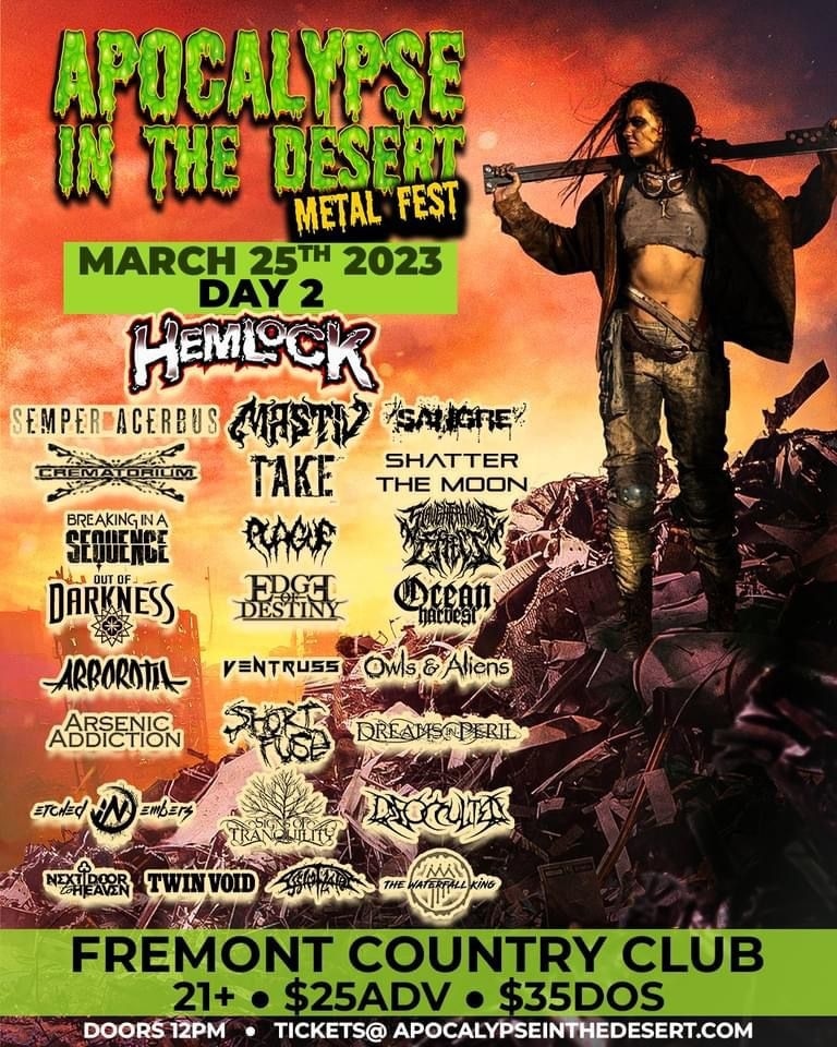 Saturday in Vegas!

#semperacerbus #lasvegas #metal #metalfest #apocalyseinthedesertmetalfest