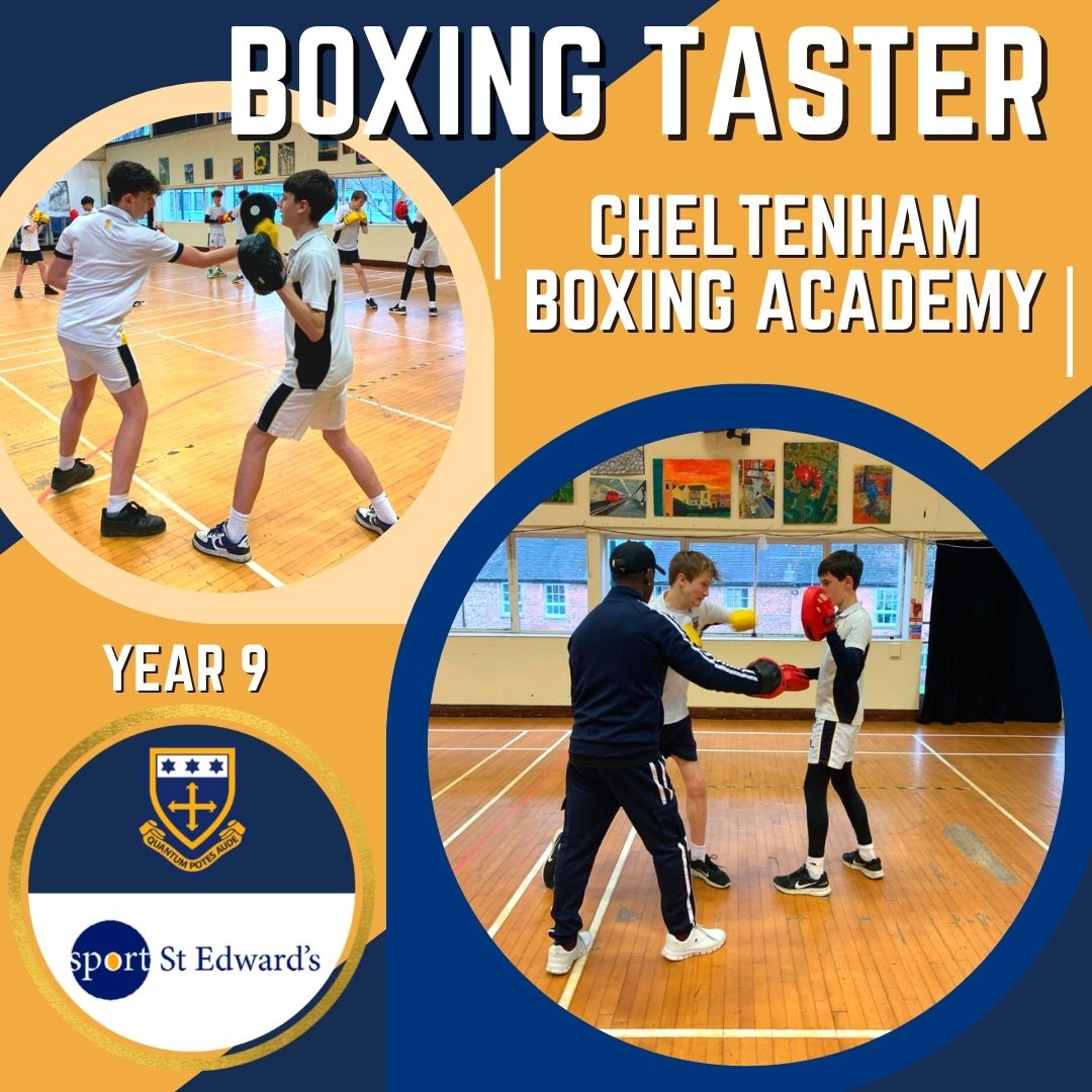 Year 9 had a great boxing taster session run by Pat from Cheltenham Boxing Academy. The session explored the basic footwork movements and boxing combinations as well as the discipline required to protect yourself. A fantastic new experience!
#SECsport #SECskills