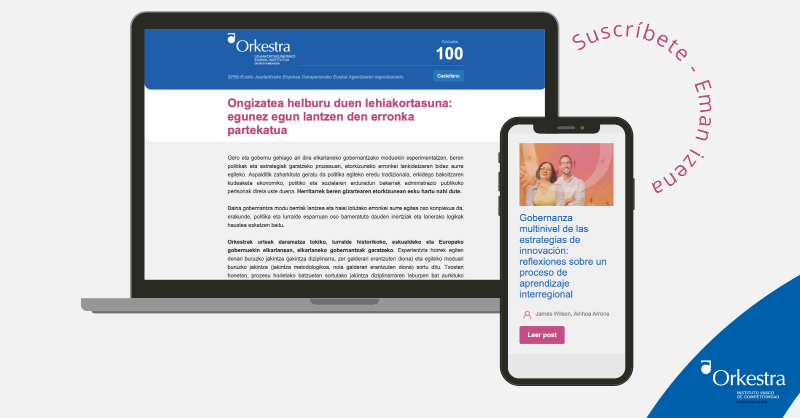 orkestra's tweet photo. Orkestrak urteak daramatza tokiko, lurralde historikoko, eskualdeko eta Europako gobernuekin ikertzen, elkarlaneko gobernantzak garatzeko. 

Gure buletinean, urte guzti hauetan garatutako jakintzan sakondu dugu👇 @miren_larrea @evasnchz @nabibegiristain @CintoMikel @jamierwilson