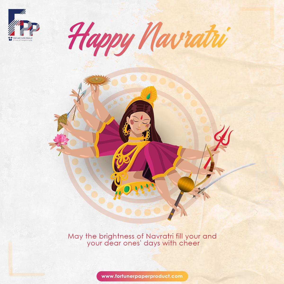 ProductPaper's tweet photo. May the energy of the universe bless you in all her nine forms. Wishing you a Happy Navratri. 

#fortunerpaperproduct  #HappyNavratri #Navratri #Navratri2023 #JaiMataDi #MaaDurga #GoddessDurga #DurgaPuja #Durga #ShubhNavratri #NavratriNights #NavratriCelebrations #PositiveVibes https://t.co/NUPQRwaWoL