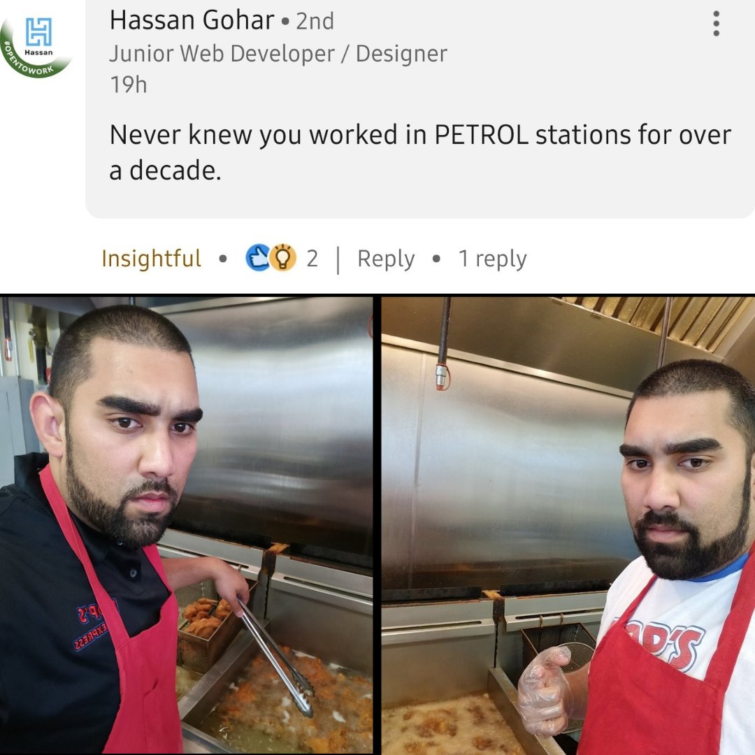 DThompsonDev's tweet photo. I spent over a decade working in gas stations frying chicken, ringing up customers and providing for my family.

It was a tough schedule. Working crazy hours, multiple locations and 7 days a week but I did it.

Learning to code literally changed my career and life. https://t.co/z0NsOOTfPO