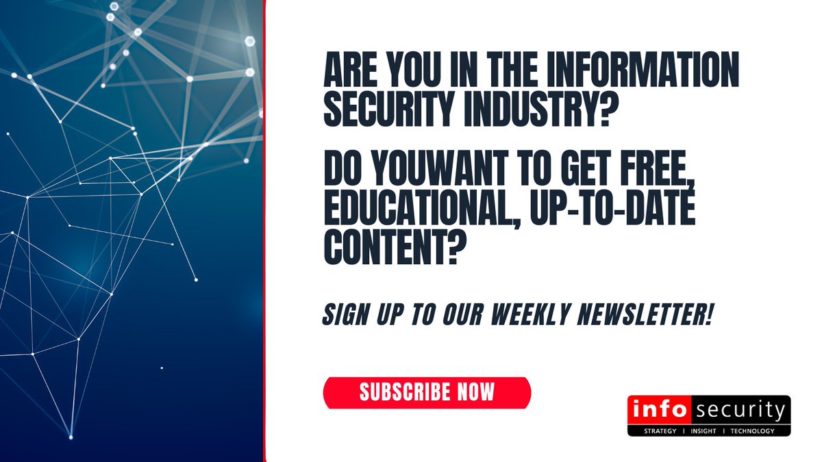 InfosecurityMag's tweet photo. With over 12 years’ experience, Infosecurity Magazine provides free, educational, up-to-date content that those in the information security industry will want to be in-the-know about. If that sounds like you, be sure to subscribe today: https://t.co/3nPZg7NWBy
#InfosecurityMag https://t.co/8B7Cv93Zse