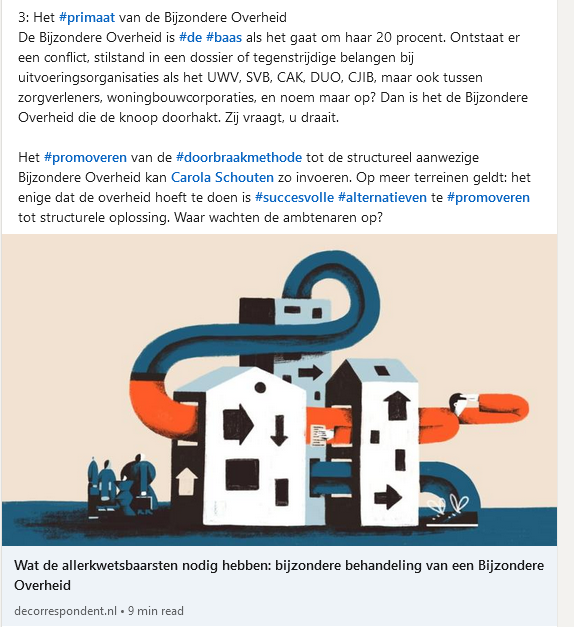 Het enige dat de overheid hoeft te doen is #succesvolle #alternatieven promoveren tot #structurele #oplossing. Waar wachten de ambtenaren op?