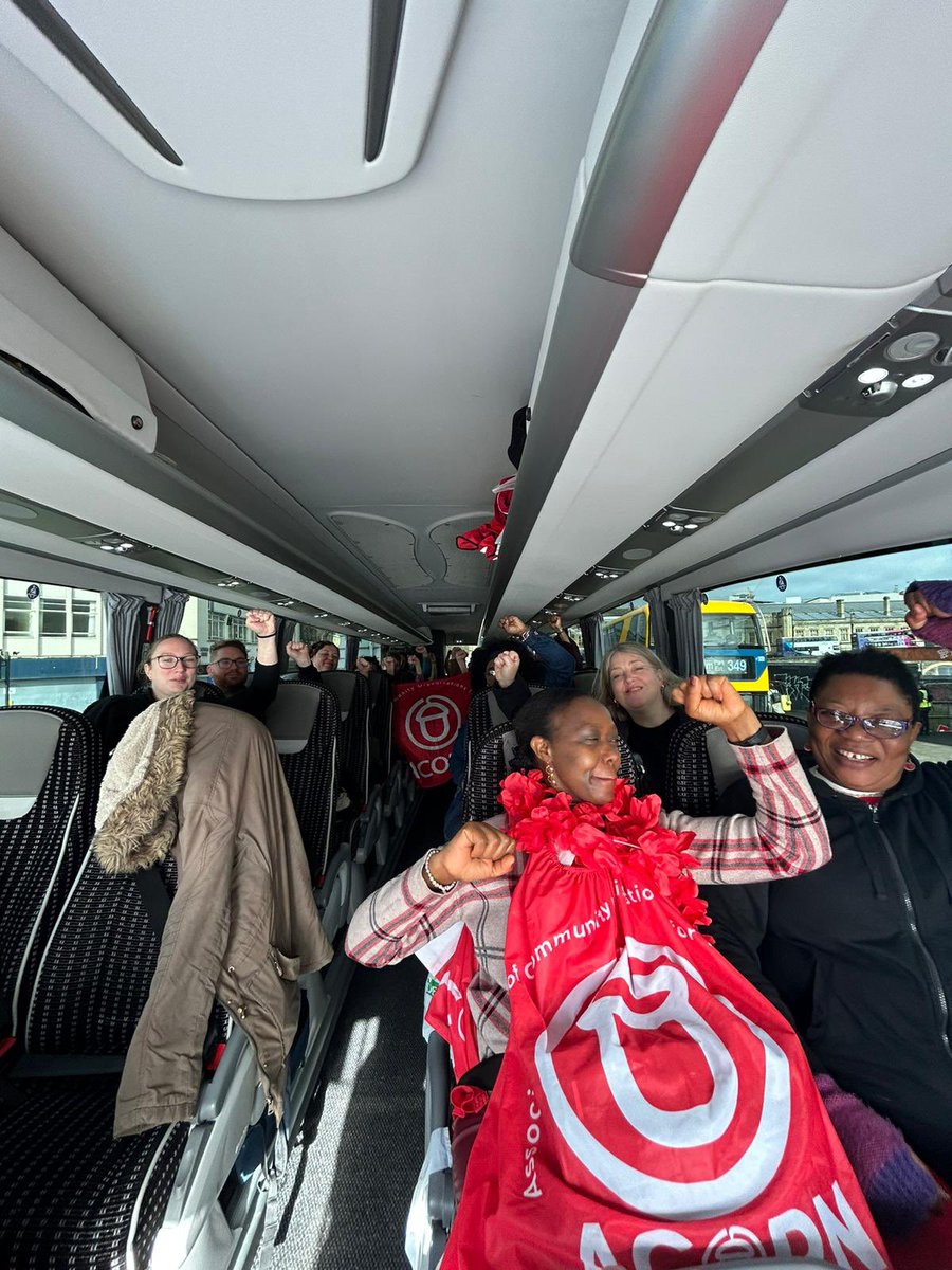 ACORNunion's tweet photo. ACORN members from all across the country are on the way to London for the @RentersReformCo day of action. 

It’s been 4 years since the government promised to reform private renting. We’re sick of waiting! #RentersDemandAction https://t.co/kfK7JMKPQm