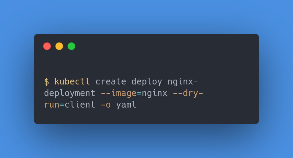 NaveenS16's tweet image. With this Kubectl command you can create a starter YAML manifest for deployment and even it works for other resources as well.

#Kubernetes #Kubectl #YAML #DevOps #codeWithNaveen