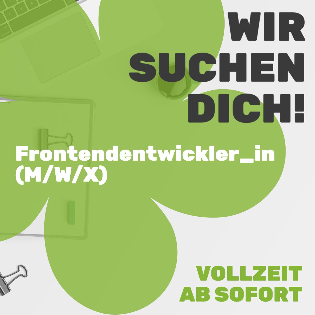 FreiRaum_Web's tweet photo. Zur Verstärkung unseres Entwicklerteams suchen wir ab sofort Fachleute im Bereich Frontendentwicklung (m/w/d) zur Festanstellung in Vollzeit oder Teilzeit.👨‍💻👩‍💻 Bewirb dich direkt auf https://t.co/ab0A65nvaa
#jobs #jobangebot #team #benefits #mitarbeiter #work #stellenanzeigen https://t.co/hCRw8kbL8u