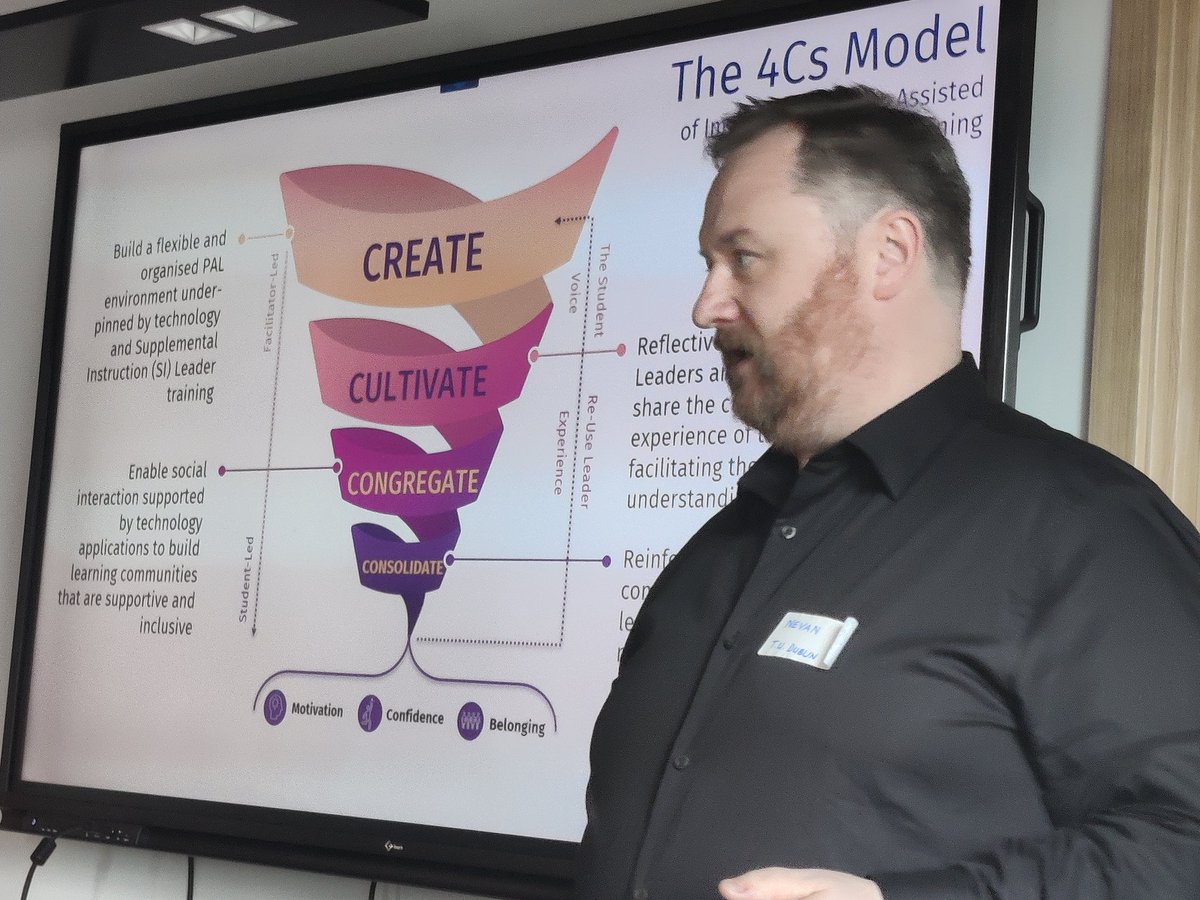 #PeerAssistedLearning amplifies the student voice so they can support their own peers. Rethinking student engagement so we can get students to cultivate learning experiences for each other - Nevan Bermingham talking about technology supporting the inclusive nature of PAL.