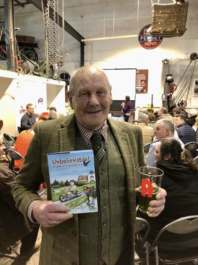 VicWalshWrites's tweet photo. 1 x #BookLaunch done. I launched Unbelievable! A Working Country Life (about this jolly chap) last night at the #Pewsey Heritage Centre and it went really well! Available now on @Waterstones, @AmazonUK etc. Keen to spread the Wiltshire word! @BenPrater, @SueKinnear @benpaessler https://t.co/r0rkaG5PW7