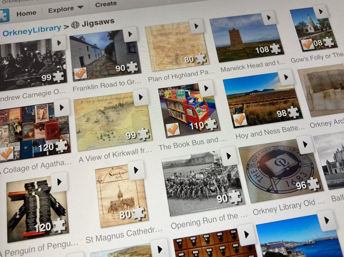 Orkney Library on Twitter "We started creating online jigsaws during