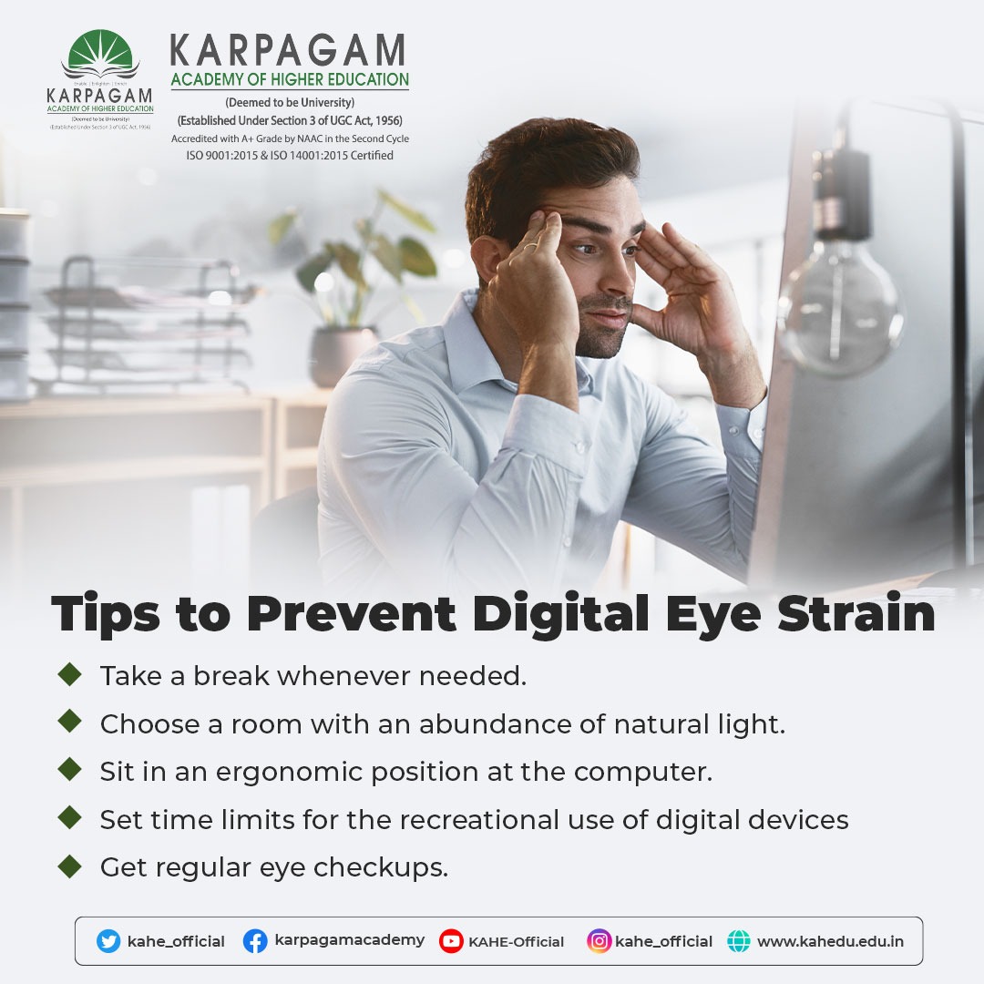 wekaheians's tweet image. Digital eye strain, also known as Computer Vision Syndrome is caused by prolonged exposure to digital screens. As we spend more time in front of computers, phones, tablets, and other screens, digital eye strain is becoming a serious problem.   #digitaleyestrain #visionsyndrome