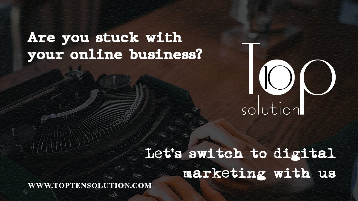 toptensolution's tweet photo. Switch to #DigitalMarketing and grow your #Business. #SEO #Branding #TopTenSolution https://t.co/oobDJcF9DE