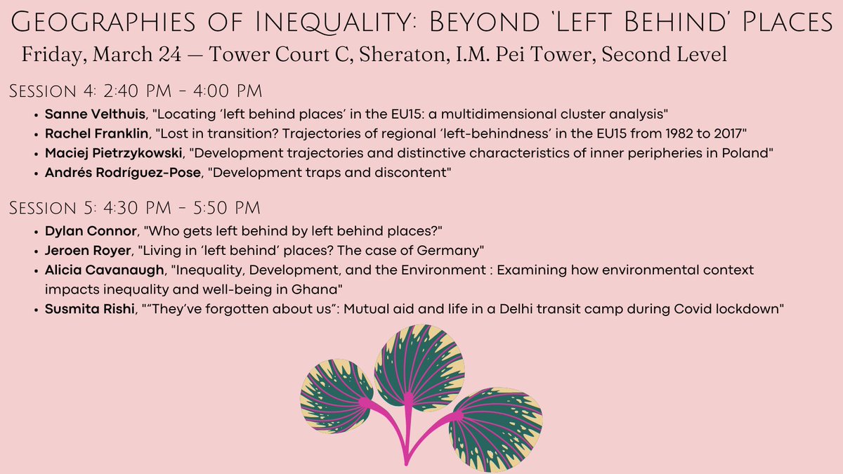 Sanne Velthuis (@sanne_velthuis) on Twitter photo If you're going to #AAG2023 come along to our sessions on geographies of inequality and 'left behind' places! Co-organised with @rsfrankl, <a href="/NafaaNora/">Nora Nafaa</a>, @RousseauMarx and @RoyerJeroen. If you're going to #AAG2023 come along to our sessions on geographies of inequality and 'left behind' places! Co-organised with @rsfrankl, <a href="/NafaaNora/">Nora Nafaa</a>, @RousseauMarx and @RoyerJeroen.
