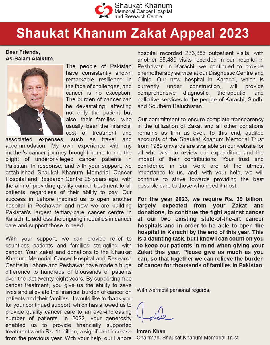 Shaukat Khanum tweet media