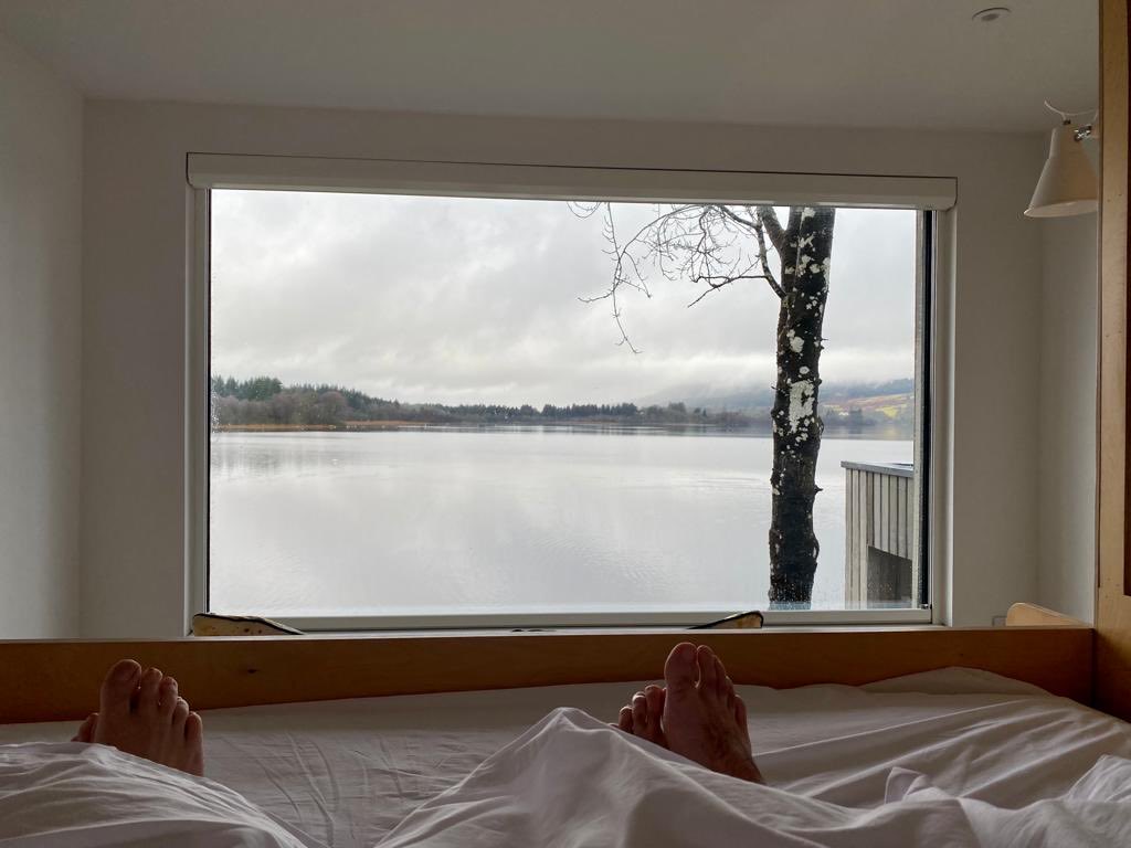 Lovely night, morning and brekkie in #TheNest ⁦<a href="/LochendChalets/">Lochend Chalets</a>⁩ before dip in the hot tub and sauna - not a bad way to start a Tuesday!