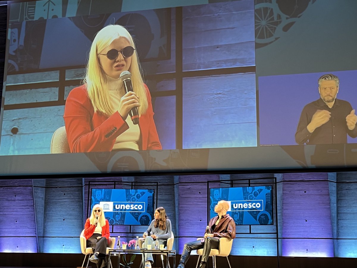 Strong messages from ⁦<a href="/UNESCO/">UNESCO 🏛️ #Education #Sciences #Culture 🇺🇳</a>⁩ #GoodwillAmbassador ⁦<a href="/Xueli_Abbing/">Xueli Abbing</a>⁩ 🇳🇱 and ⁦#YouthLeader <a href="/sanelexaba_/">Sanele Xaba</a>⁩ 🇿🇦 2nd #Masterclass against #Racism&amp;Discrimination ‘Give persons who experience racism or discrimination a platform!’