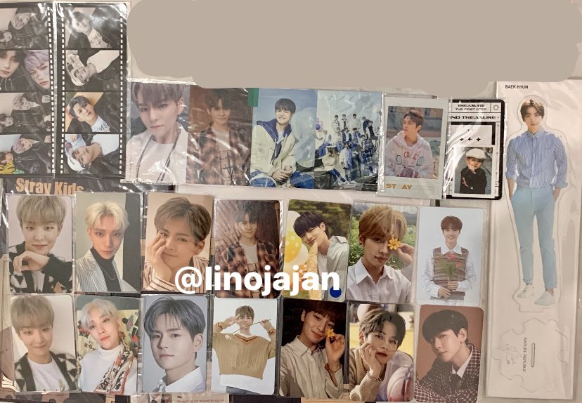 linojajan's tweet photo. Find your wishlist 🪄🛒
guyss, karena aku udh officially stop collect kpop thingy jadi akuu bakal sell semua PCs aku dengan harga underprice yahh!! semua pc difoto itu OFFICIAL ya‼️‼️ Further info 🔜 
[RTs and Likes are appreciated🥹🙏]
#pcstraykids #pcexo #pctreasure #wts https://t.co/COsK4zzI2y