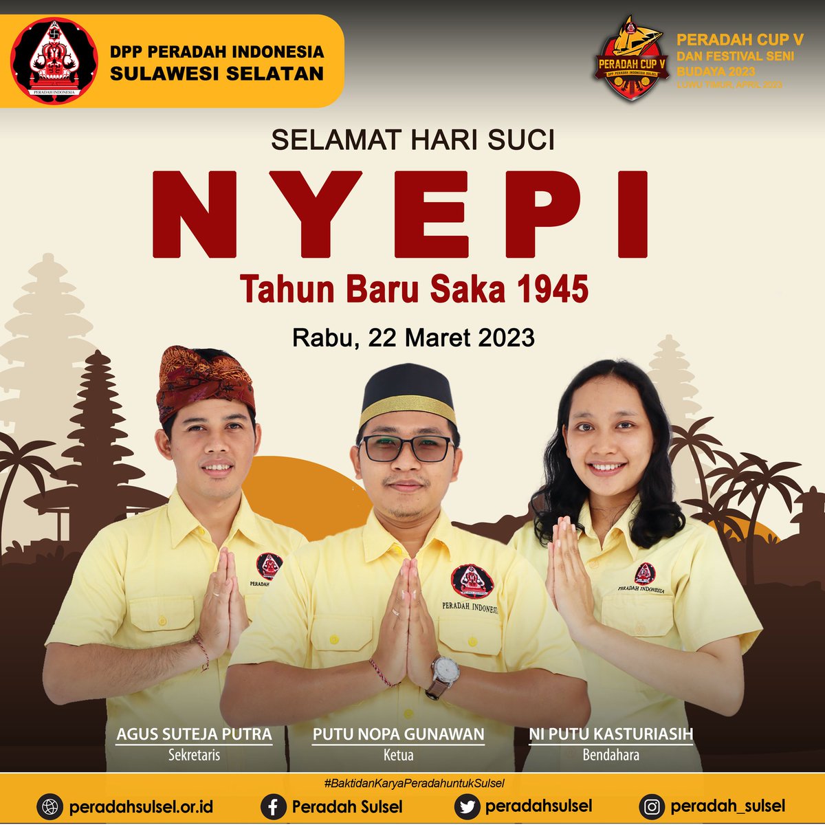 DPP Peradah SulSel tweet media