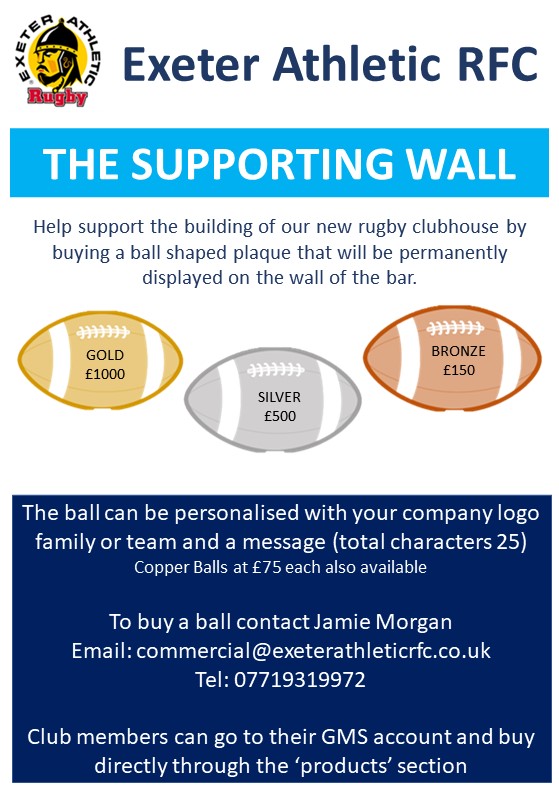 Ball Sales are gathering momentum and big thanks to all those who have helped so far, many still available ….
Please share...
#exeterathletic #youthrugby #grassrootsrugby #exeterrugby <a href="/DevonRFU/">Devon RFU</a>