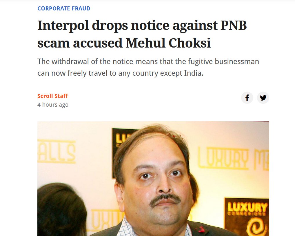CBI and ED raids on opposition but PM @narendramodi's friends roam free, even after absconding after crimes. 
Still no JPC on #AdaniScam, what are they hiding ? 
#MehulChoksi
#PNBScam