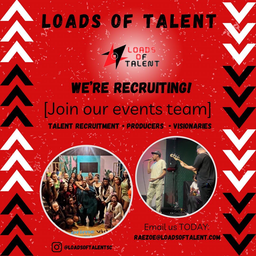 loadsoftalentsc's tweet photo. We’re looking to build our teams! 

Email us today - Introduce yourself!!

Also, share with those you think might be interested too! 

Much love LOT Family, have a blessed day!🛠🧰❤️ https://t.co/dbt5L8sW6J