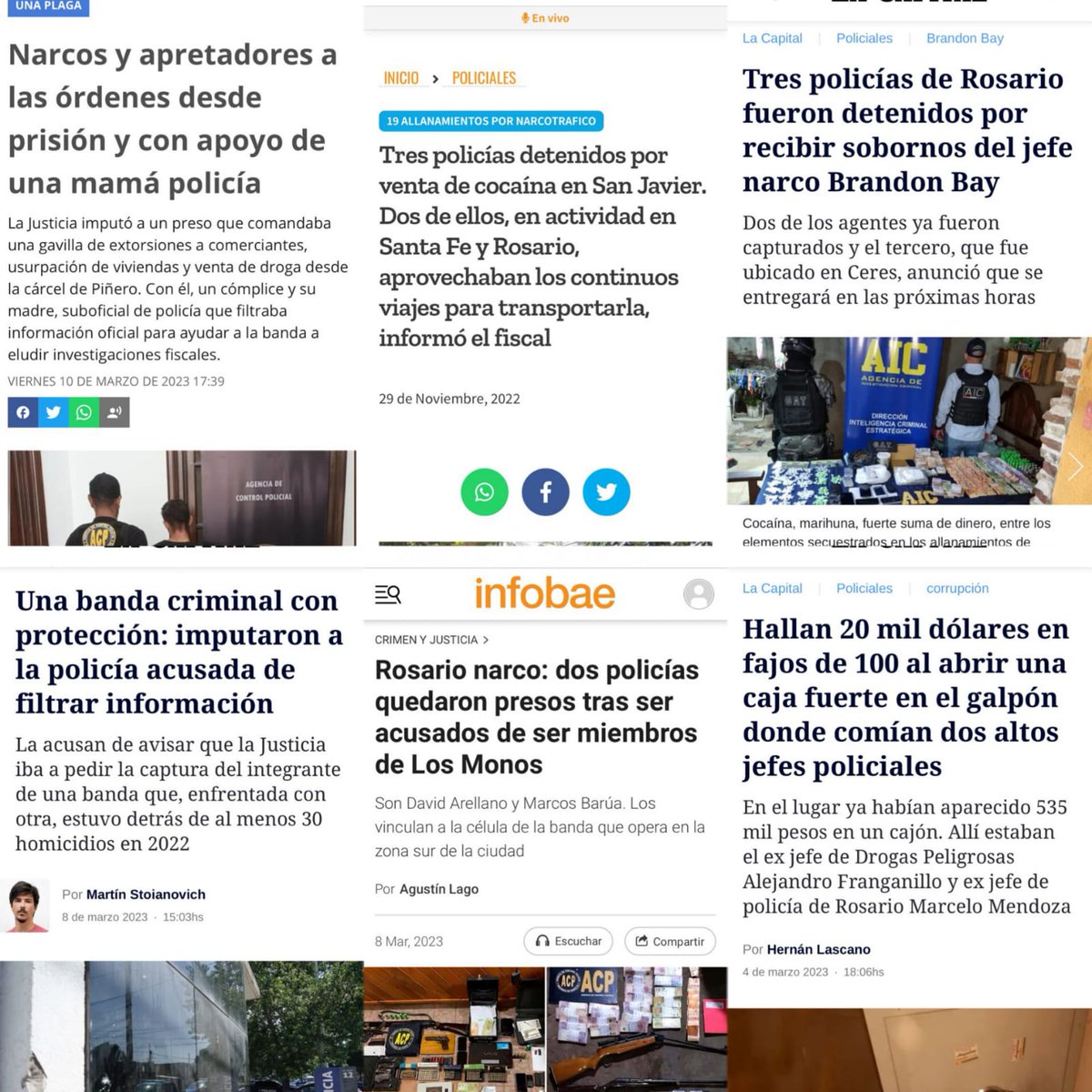 REFORMAR EL SISTEMA DE CONTROL DE LA POLICÍA PARA TERMINAR CON LA IMPUNIDAD 

Ante los casos de connivencia de las fuerzas de seguridad de la provincia con el delito, hay que reformar los sistemas de controles sobre la policía y el servicio penitenciario🧵