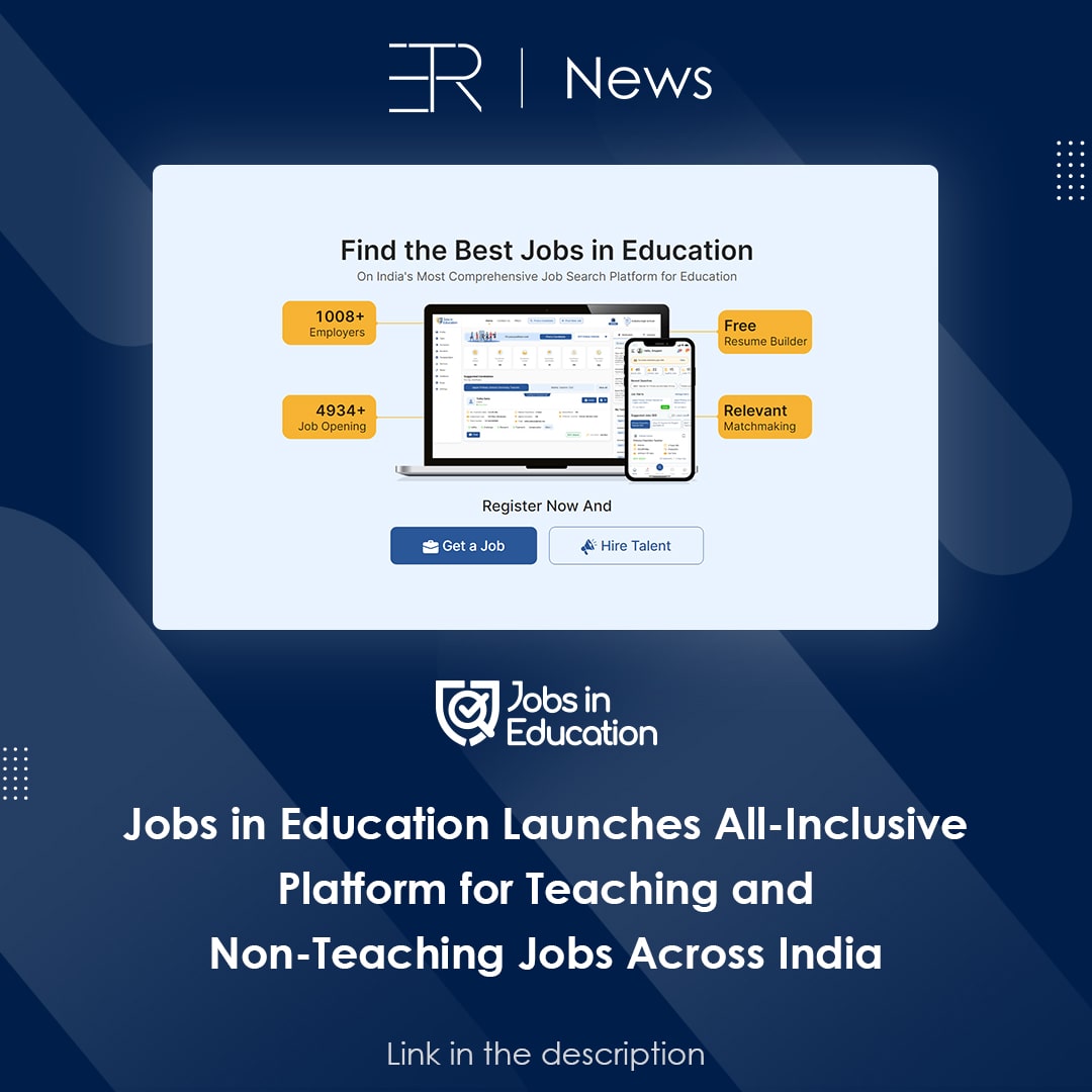 #JobsinEducation launches an all-inclusive platform for #teaching and non-teaching #jobs across #India, streamlining the #jobsearch process. Read more here: t2m.io/HqoEJN1 

#edtechreview #comprehensivelearning #jobreadyskills #skilldevelopment #onlinerecruitment
