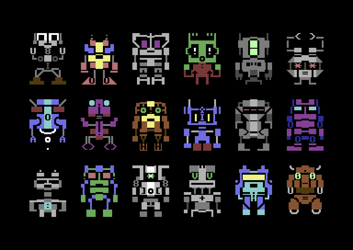 #MarchofRobots 21

#PETSCII #C64 #Commodore64 #pixelart #textmode