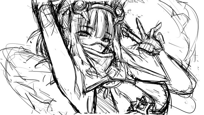 イラスト製作過程メモ②(1/8)
Skebの依頼で内容は「トラロック、バストアップでダウナー気味」と、あまりにシンプル

クリエイターの理解力が試されてると思った

依頼主は配信で「第二再臨が好き」と言ってたので、正直どっち描けばいいか悩む
ダウナー=第一と謎の先入観もあった

結果両方描いた 