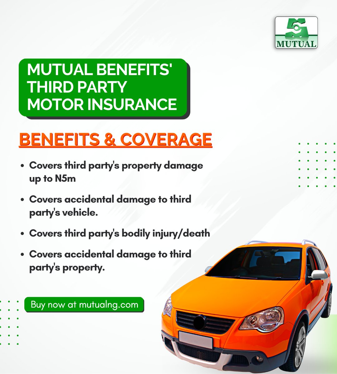 MutualPlc's tweet photo. Sometimes accidents happen unexpectedly! So, don't let unforeseen circumstances ruin your day.
Get MUTUAL BENEFITS' Third Party Motor Insurance today and drive without worries.
Buy now at https://t.co/zM7LhNH2AR
#Mutualdelights #Motorinsurance #thirdpartymotorinsurance https://t.co/pW7z9CvG93