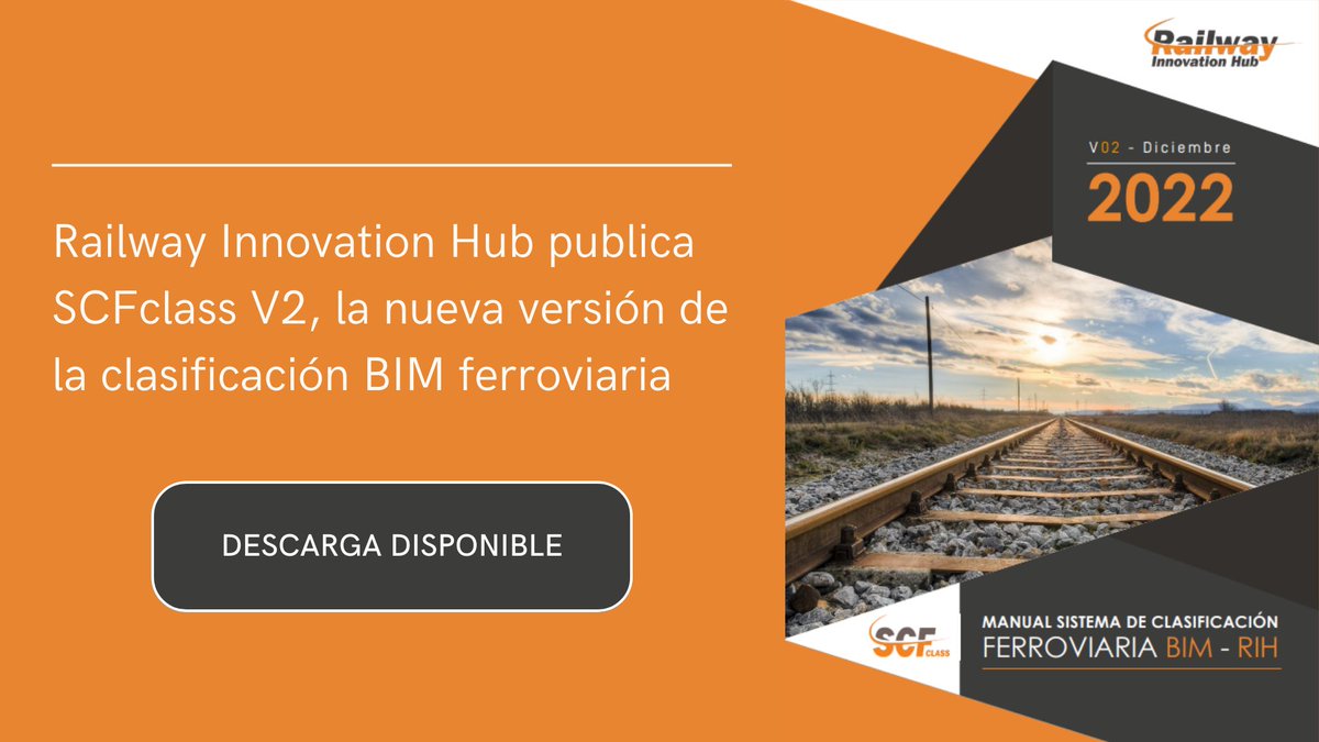 railwayinnohub's tweet photo. 📣#RailwayInnovationHub lanza SCFclass V2, la nueva clasificación #BIM especializada en el sector #ferroviario, creada por 23 entidades colaboradoras para facilitar la #digitalización de #infraestructuras ferroviarias.

✍🏻Nota de Prensa: https://t.co/iYy1aASAxm https://t.co/sy9cSAqLjU