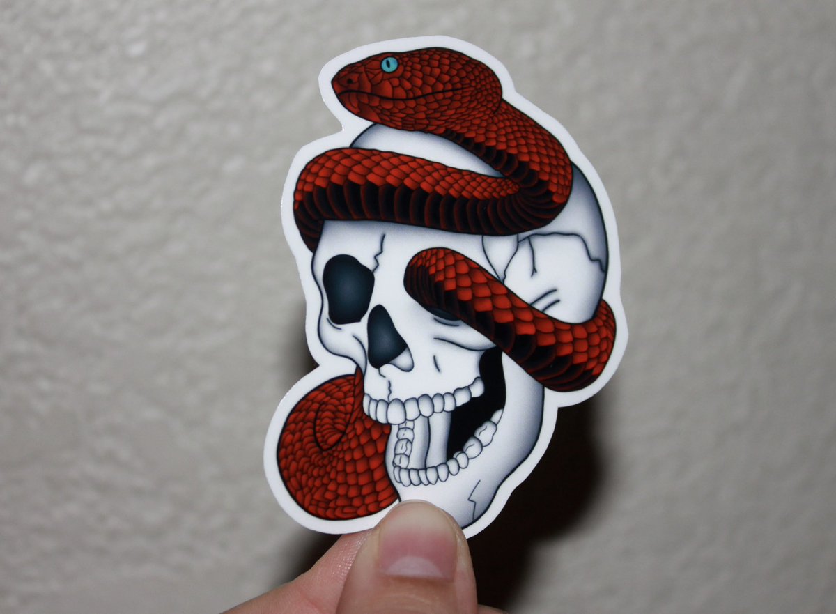 Liliana__Etsy's tweet photo. Red snake with skull Sticker
#etsyshop #etsystickershop #etsysticker #stickershop #stickers #calcomanias #stickerlover #stickeraddict #stickerart #stickerdesign #smallshop #smallartist #skulldesign #snakedesign #snakesticker #skullsticker https://t.co/FD4rOl377U