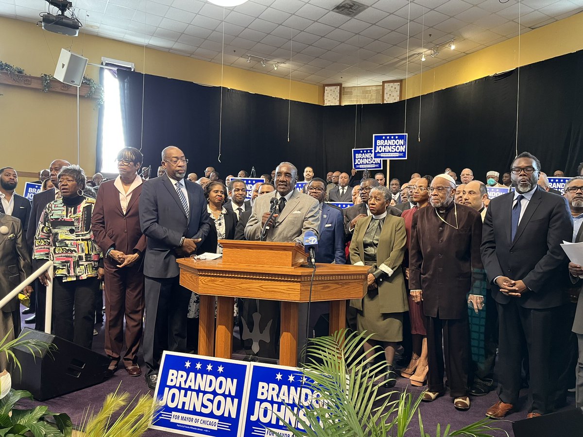 Brandon4Chicago's tweet photo. Coalition of Chicago Pastors and Faith Leaders Endorse Brandon Johnson at  Greater Harvest Baptist Church. 

Watch 🎥

https://t.co/vQFgmeAGZr https://t.co/1tLjjfZgu5